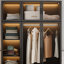 Armoire autoportante en verre avec éclairage 47,5 po x l 19,2 po x H 74,8 po-1082610957