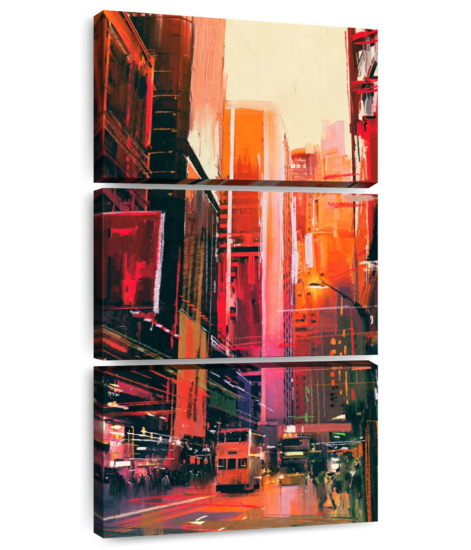 Rues de New York, H 27 po x l 12 po