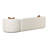 Tov Furniture Fickle Cream Boucle 2-Piece Modular LAF Sofa-1045030681