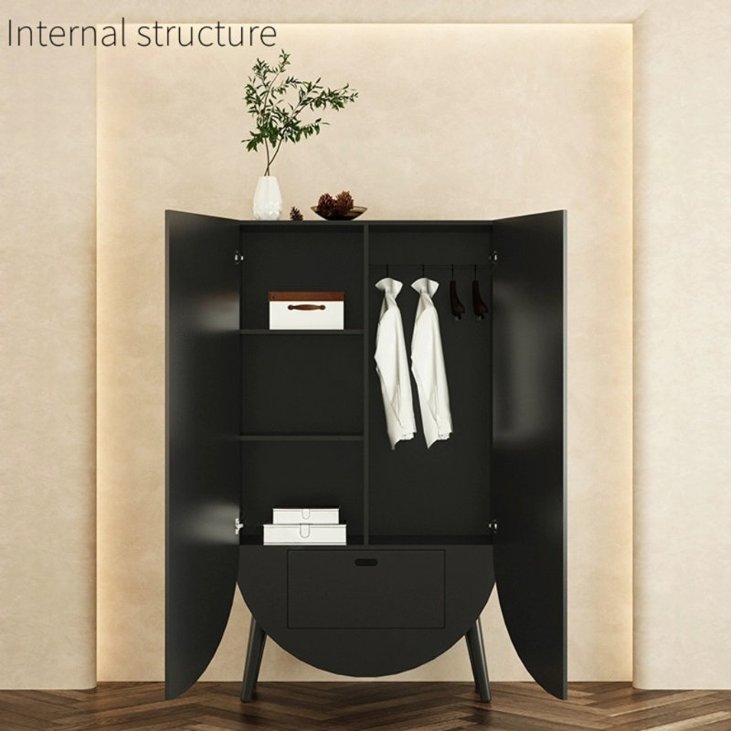 Armoire moderne et rétro à fleurs
