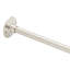 60" Brass Oval Shower Rod Enclosure with Ceiling Supports-68509897