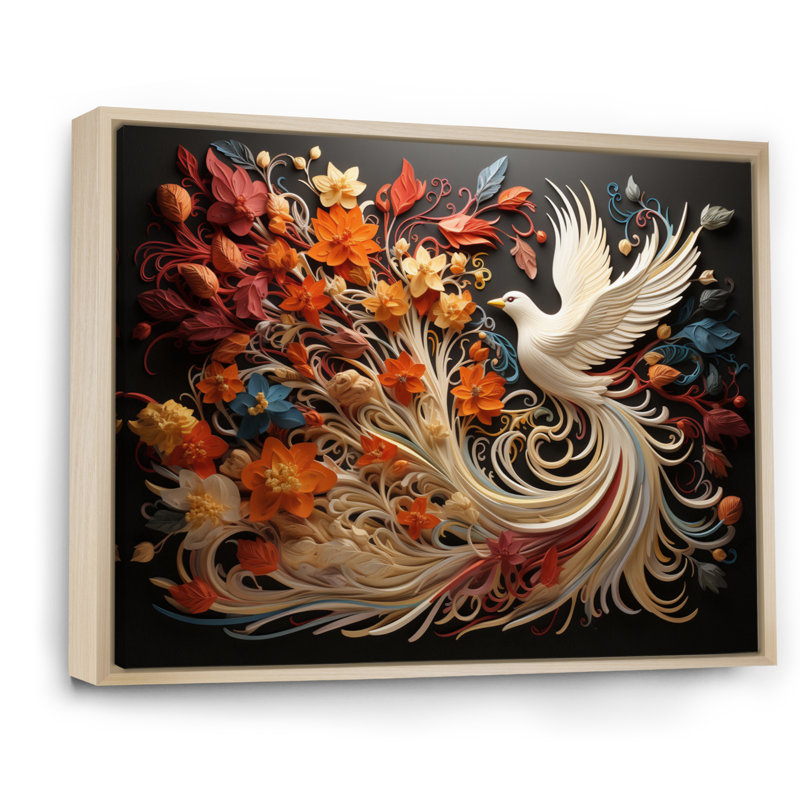 Ivelisse Christianity Pentecost Fire - Christianity, art mural sur toile, Cadre flottant érable, H 34 po x l 44 po x P 1,5 po