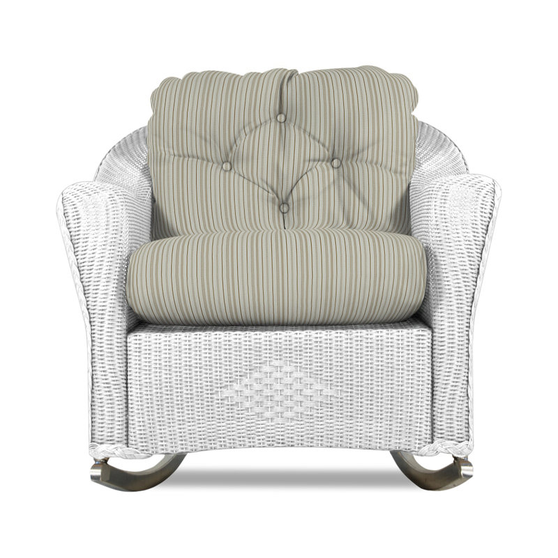 Reflections Outdoor Rocker Chair, Demo Stone, White