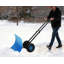 Pelle à neige 29 po avec roues, pelle à neige en acier robuste avec roues, lame inclinée, déneigement efficace avec lame inclinée à 5 positions et poignée réglable pour porte, trottoir, argent-123218391-123218384
