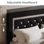 Alber Faux Leather Diamond Tufted Platform Bed - Headboard Included-1548843541-1548843546