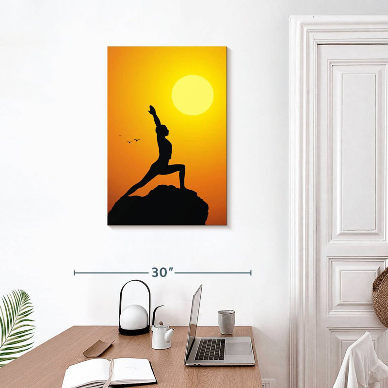 Senne Sunset Time Yoga, 30" H x 20" W