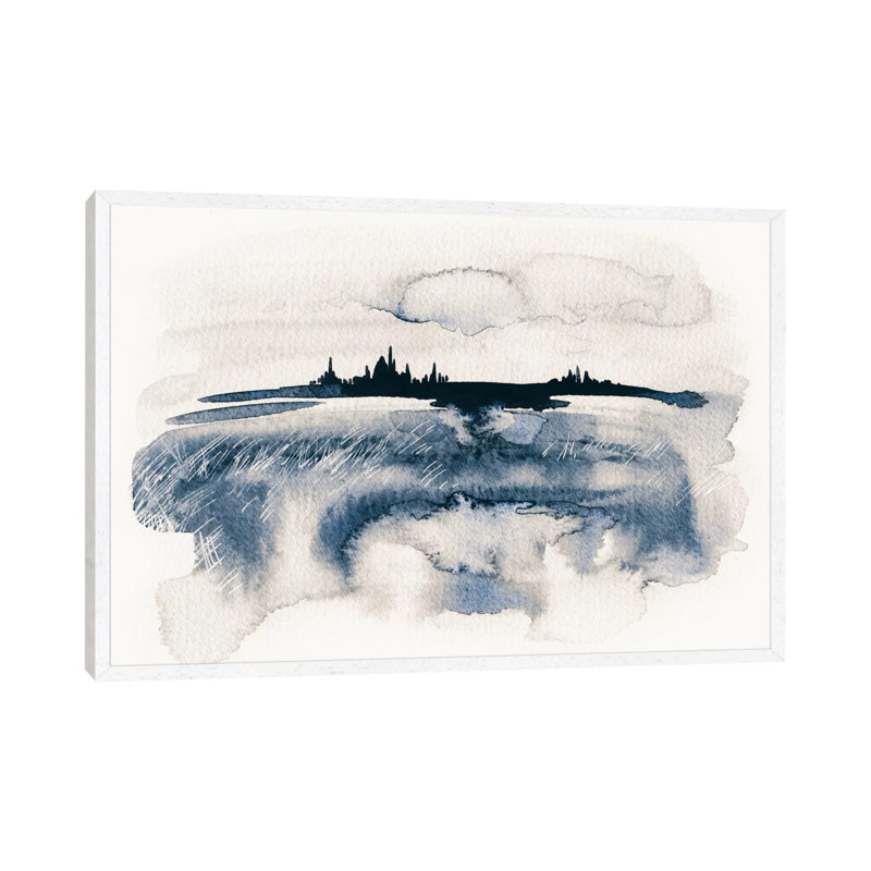 Distant Light by Lesia Binkin - Painting on Canvas, White Framed, 101.6 cm H x 66.04 cm W x 1.91 cm D