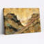 Abstrait paysage de canyon avec rivière rose et tons de terre, art mural-1742650226