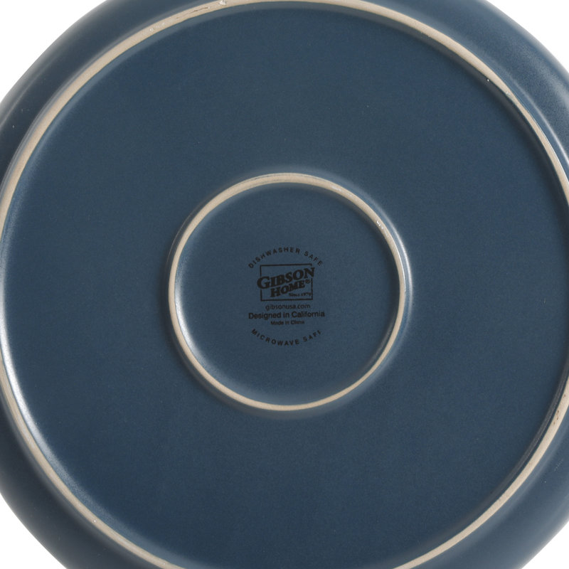 Everyday Essential 12 Piece Dinnerware Set, Service for 4, Cobalt