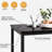 Ellice Modern Dining Room Table and Chairs Set for 6, 7-Piece Kitchen Dining Table Set with 6 Chairs & Table, Faux Marble Dining Table Set with MDF Broad & Metal Frame for Apartment, Dining Room-1662072523-1662072524