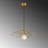 Stunning Gold Chandelier, Adjustable Height, 19.7 inches Diameter x 43.7 inches Height | Metal Body, E27 Socket (Max 40W) | Elegant Glam Design, Perfect for Living Room, Dining Room & Entryways, IP20 Rated-181808418-181808421