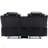 Home Theater Seating Manual Recliner Loveseat With Hide-Away Storage, Cup Holders, And LED Light Strip For Living Room-930334946