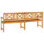 Solid Wood Outdoor Bench