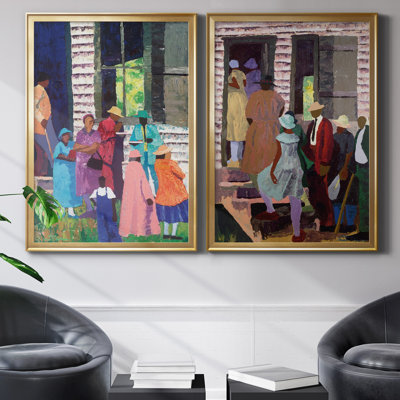 «Going to Church», ensemble de 2 reproductions d'art
