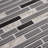 11.8" x 12" Interlocking Glass and Stone Mixed Wall Mosaic Tile-89153927
