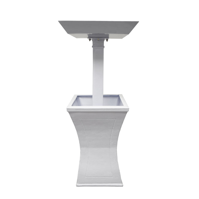 Bassin pour oiseaux, Blanc