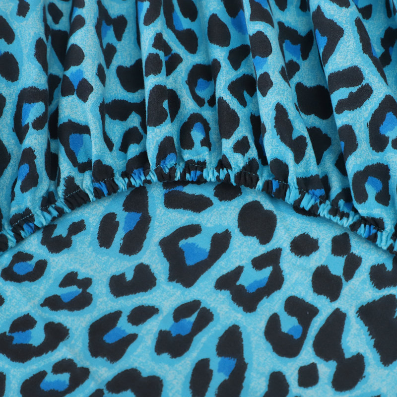 Ensemble de draps 100% coton 144 fils, Simple TG, Aqua
