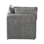 Fauteuil d'appoint modulaire à un bras avec structure en fer léger et housse-132447490