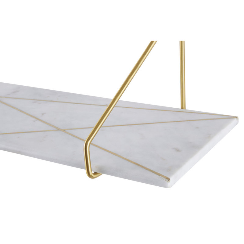 Roisin Stone Bracket Shelf, White