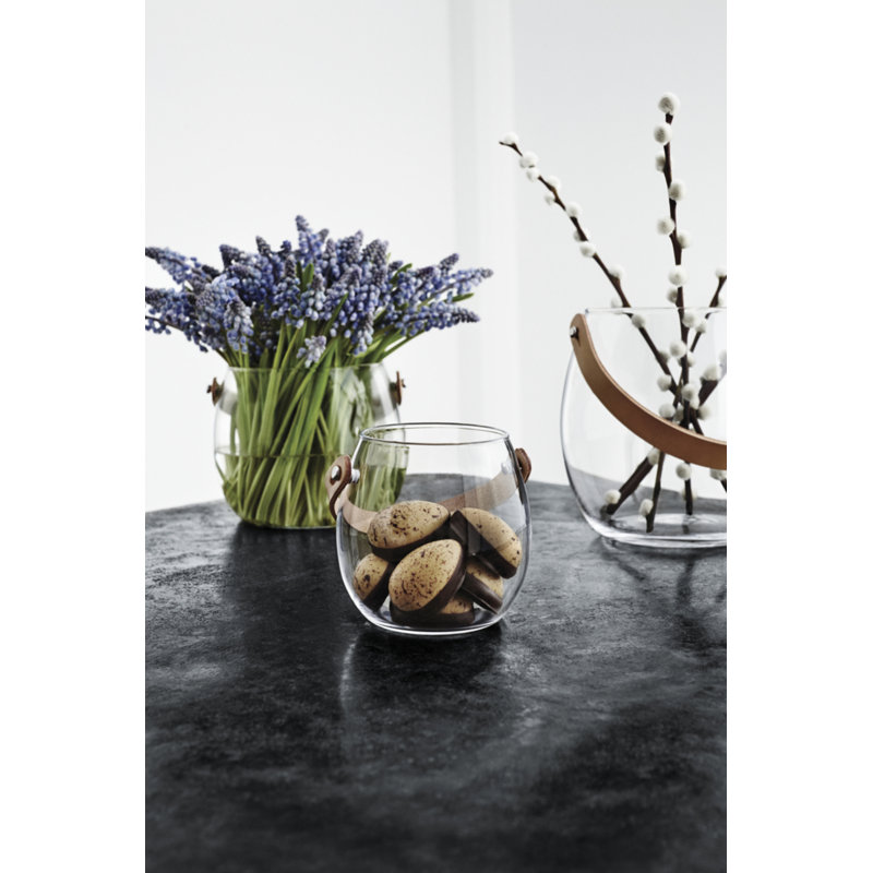 Glass Jar, 6.3" H x 6.7" W x 6.7" D