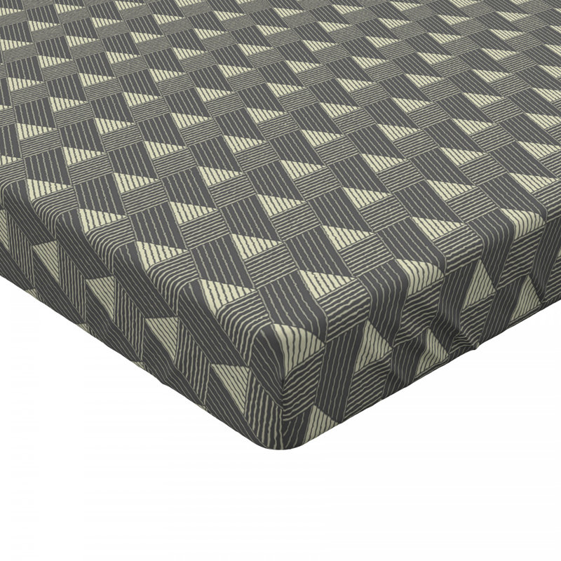 Microfiber Geometric Fitted Sheet, Twin XL Fitted Sheet