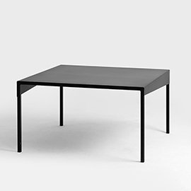 Sandhurst Four Leg Coffee Table, H45 x L80 x W80cm, Black