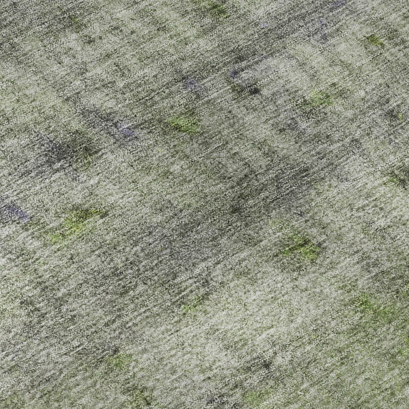 Premium Machine Washable Mayfield Stripes Rug, Green, 5' x 7'6"