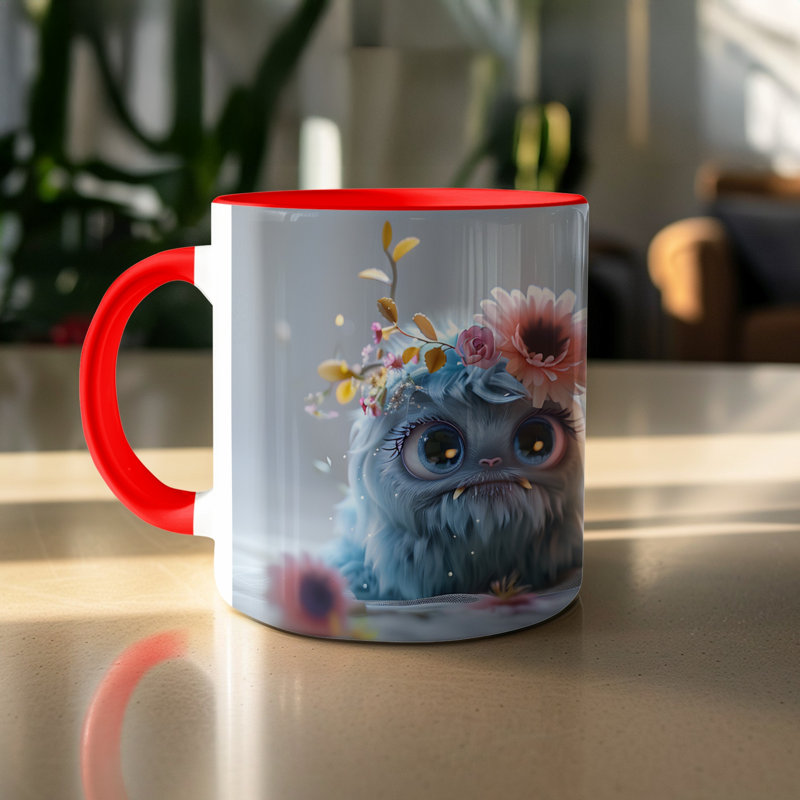 Ceramic Coffee Mug, Red