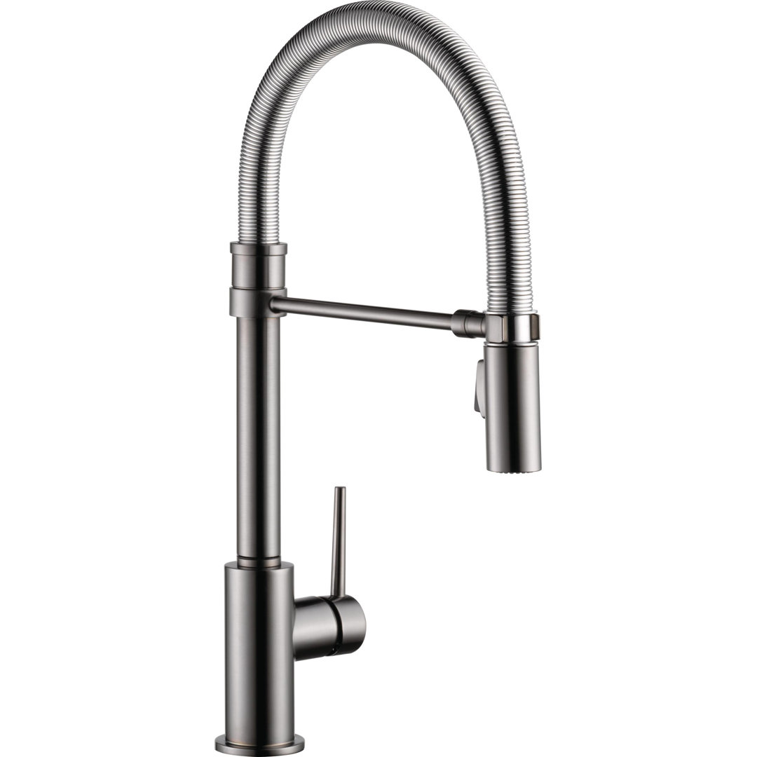Trinsic Pull Down Sprayer Kitchen Sink Faucet, Pro Commercial Style Pull Down Kitchen Faucet Delta 