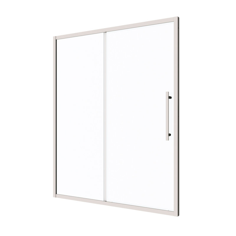 Porte de douche coulissante l 56 "-60" x H 72 ", Argent argent