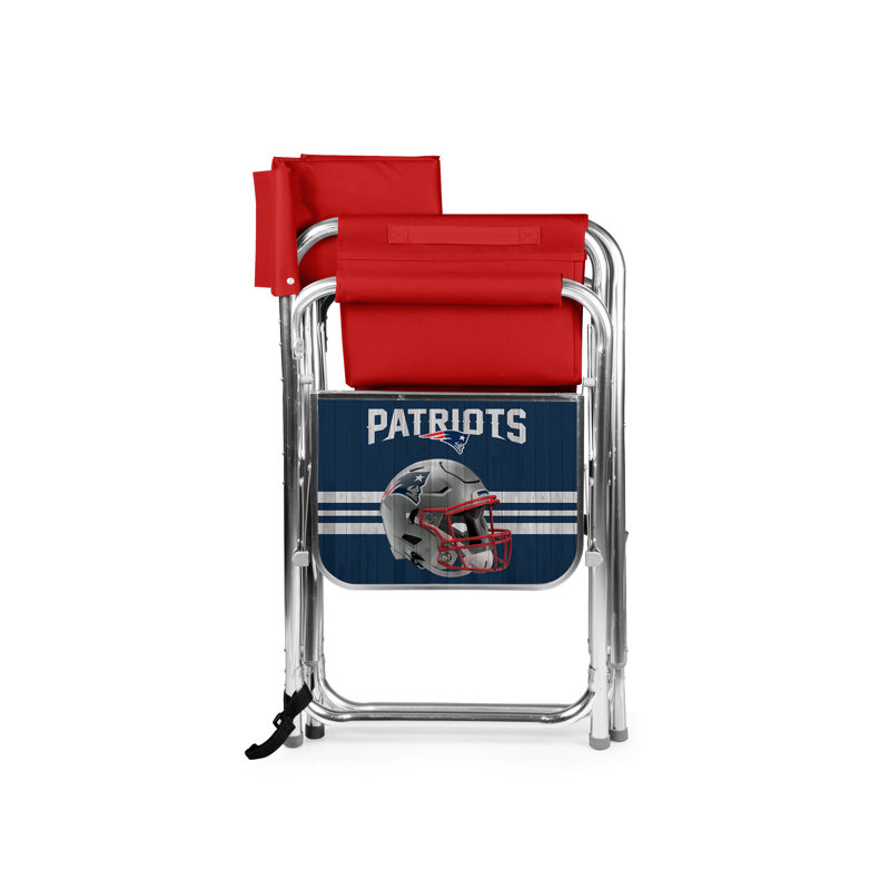 Folding Director Chair, New England Patriots, Red