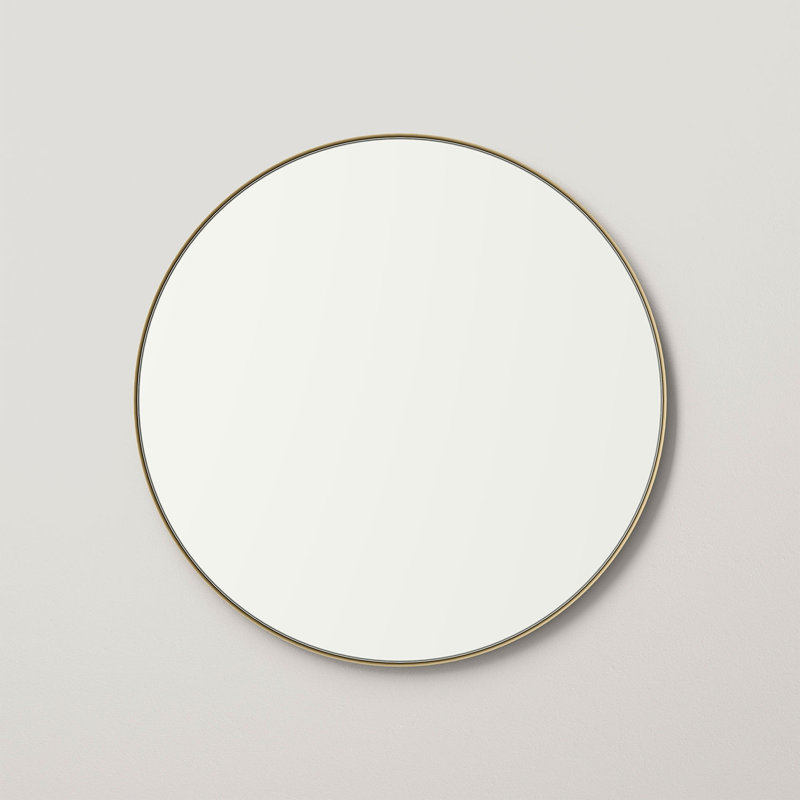 Miroir d'appoint Cele, 36 po x 36 po, Doré