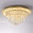 18-Inch Dimmable Tiered Crystal LED Flush Mount Ceiling Light with Tunable White, App and Remote Control, Chrome-999976490-999976489