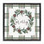 Merry Wreath sur cadre flottant écossais vert, design par Elizabeth Tyndall-1787725163-1787725160