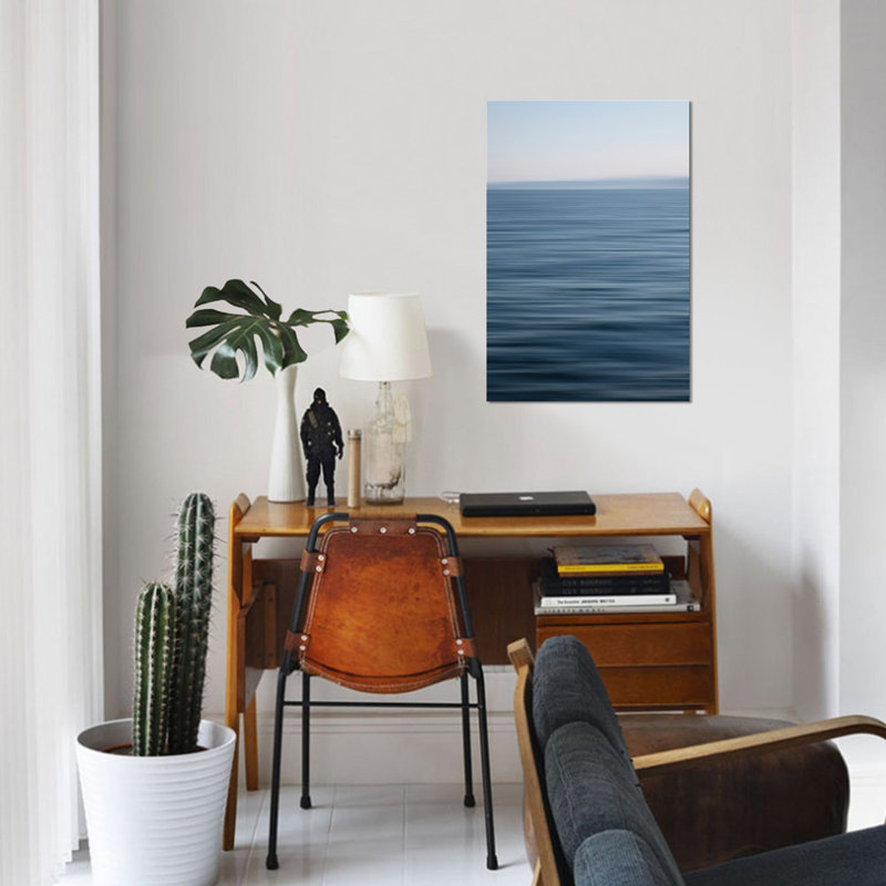 « abstract horizon », reproduction d’impression sur toile, H 40 po x l 26 po x P 1,5 po, Toile tendue, Pas de tapis
