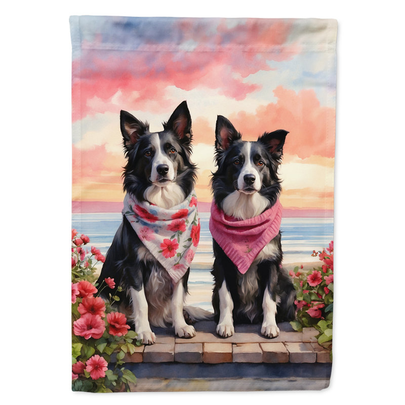 Double Sided 15.5'' H x 11.25'' W Polyester Valentine's Day Garden Flag