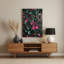 Abstrait floral 40, art mural vert en métal-319311229