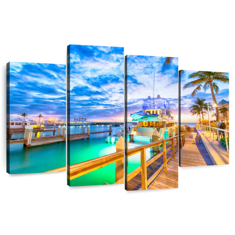 Mehar Key West Bridge Sunset, 22"H x 36"W