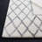 Anaia Hand Tufted Wool/Cotton Geometric Rug in Black/Ivory-341920879