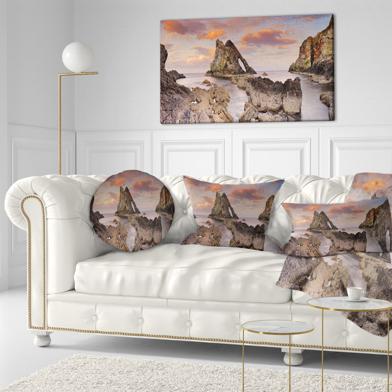 Coussin en écosse rock, 18 po x 18 po, Coussin décoratif