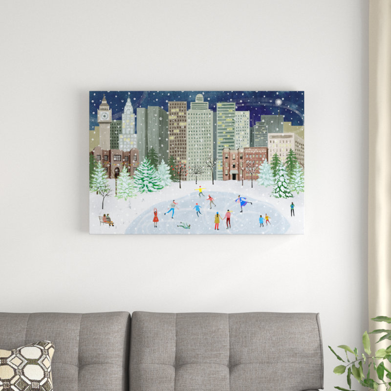 Christmas In The City Collection A by Grace Popp - Wrapped Canvas Painting, 61cm H x 91cm W  
