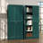 Green Kitchen Pantry Cabinet, 70.8" Tall Storage Cabinet withDoors and Adjustable Shelves for Living Room, Bedroom And Dining Room, 15.8"D x 31.5"W x 70.8"H-91438911