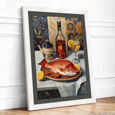 Classical Fish Feast Classic - Framed Print