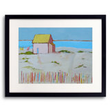 Cottage By The Sea Print by Phyllis Adams