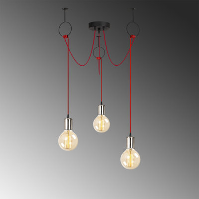 Luminaire suspendu unique à 3 lumières Aidrianna