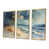 Toile avec cadre flottant or