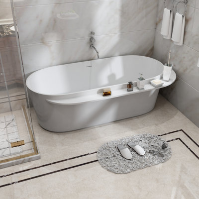 71'' x 33.5'' Soaking Solid Surface Bathtub