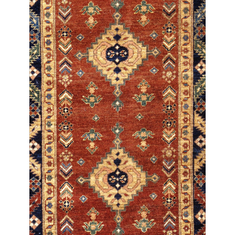 Kazak Handmade Wool Oriental Area Rug