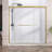 66"X72" Shower Door Semi Frameless Double sliding With Brushed Gold Hardware & 1/4inch Tempered Glass Shower Enclosure For Modern Bathroom-122002730