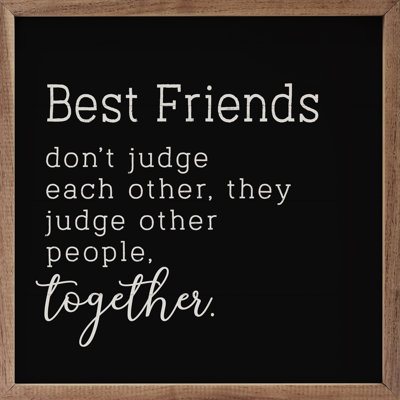 Best Friends Judge - noir